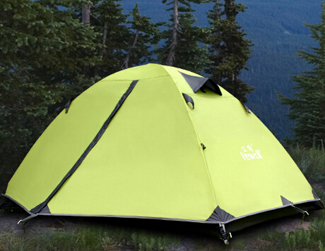 供应用于露营的公狼户外用品双人野营帐篷防大雨