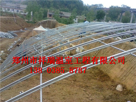 郑州土坑棚温室钢架拱棚冬暖式温室大棚造价