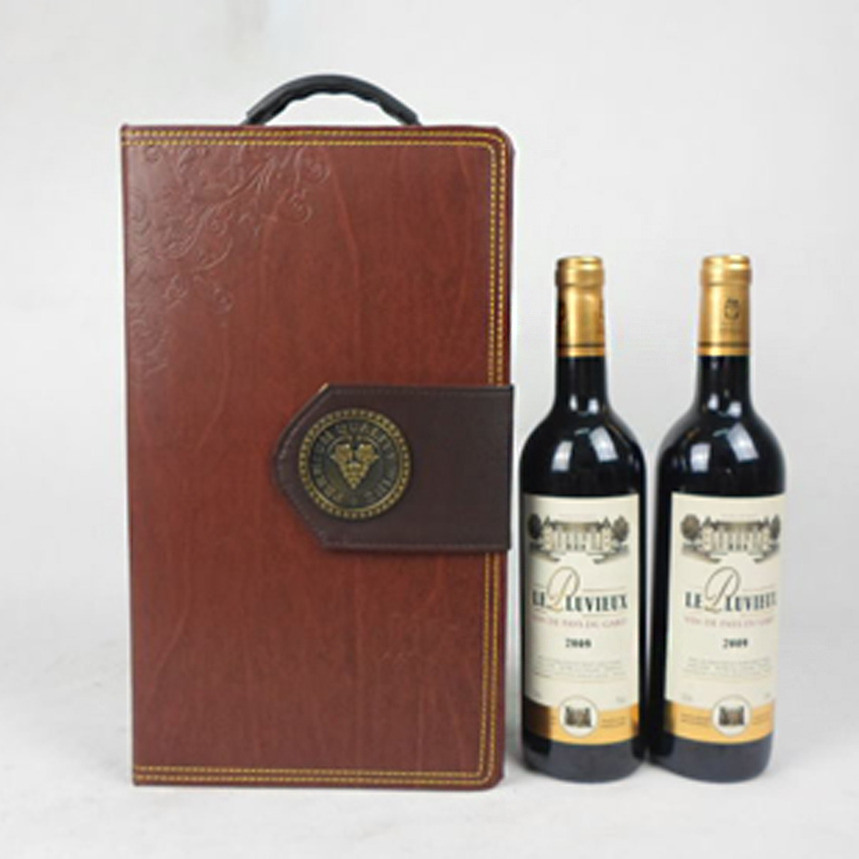 供应用于红酒包装的厂家直销 个性设计双支红酒盒图片