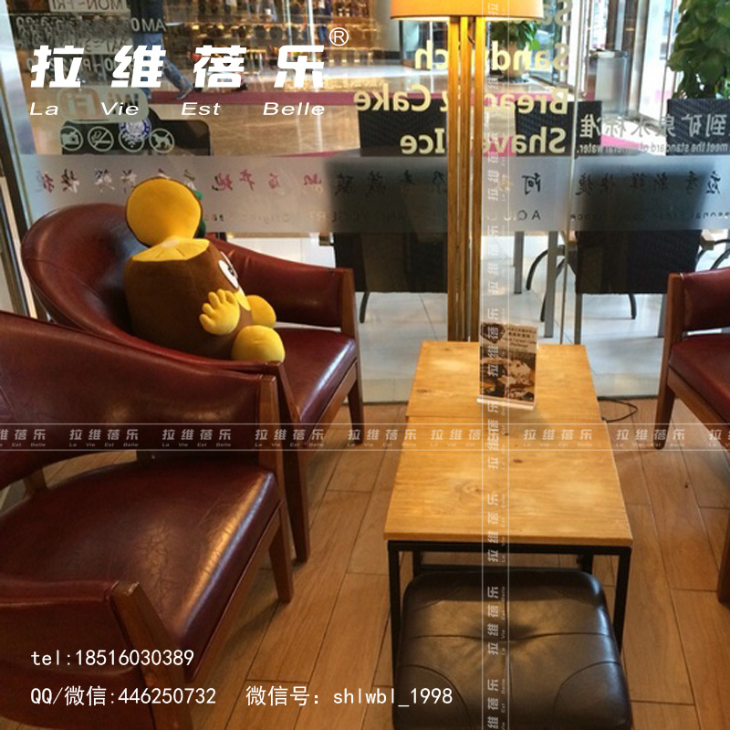 供应用于酸奶店座椅的供应北京酸奶店实木桌椅
