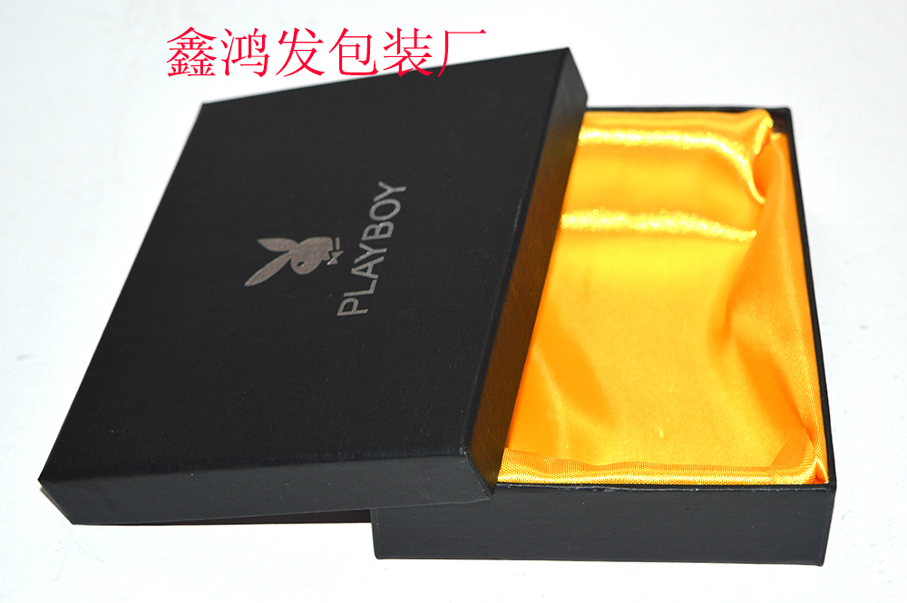 广州钱包盒子制造商 金黄色绸布盒 金黄色绸布礼品盒