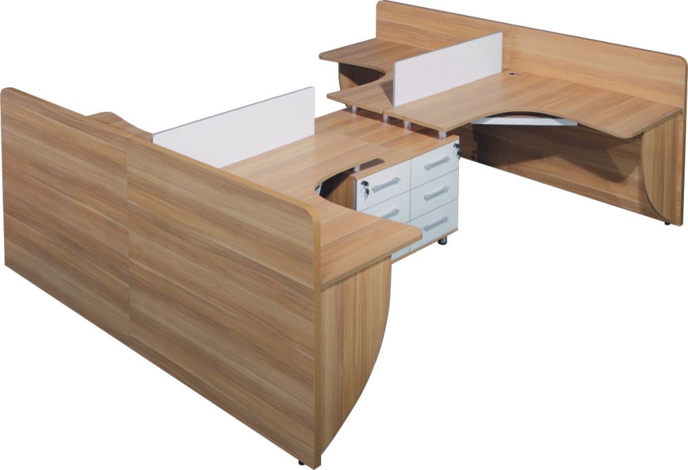 供应用于木材的东莞家具厂新款四人位对座板式组合