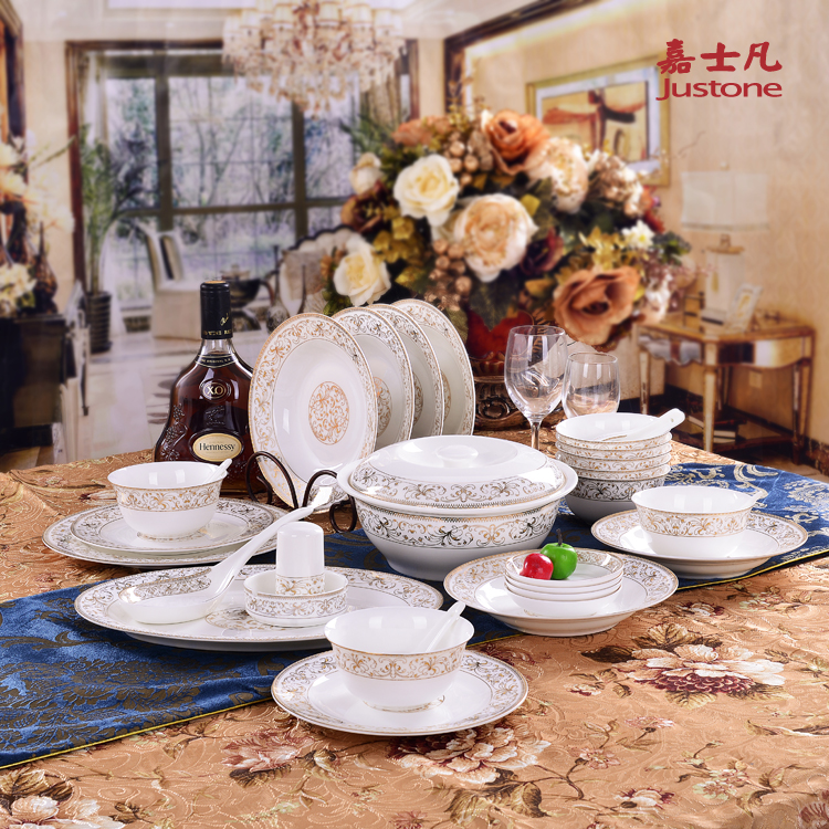陶瓷餐具元旦福利 韩式陶瓷餐具 家用礼品碗盘碗碟套装