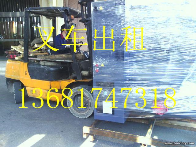上海松江区叉车出租-厂内机器移位-洞泾8吨吊车出租图片