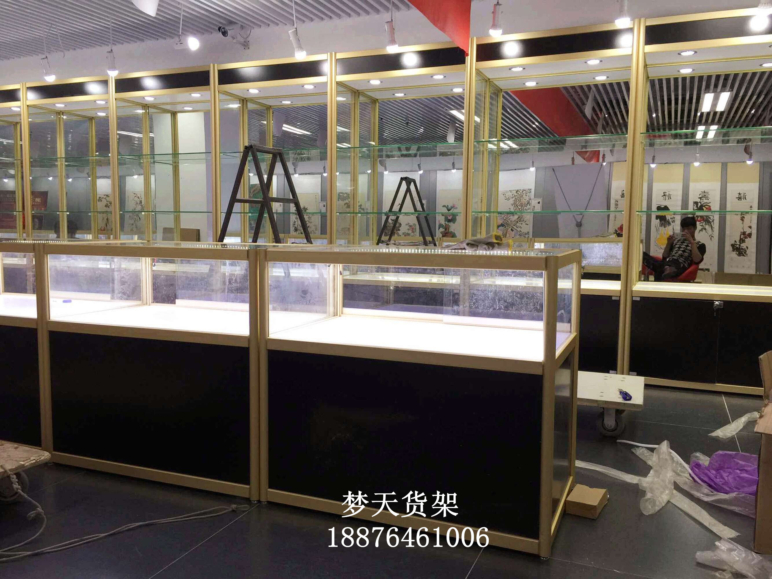 玻璃展柜 钛合金货架 展架 展示柜 精品货架 货架厂家
