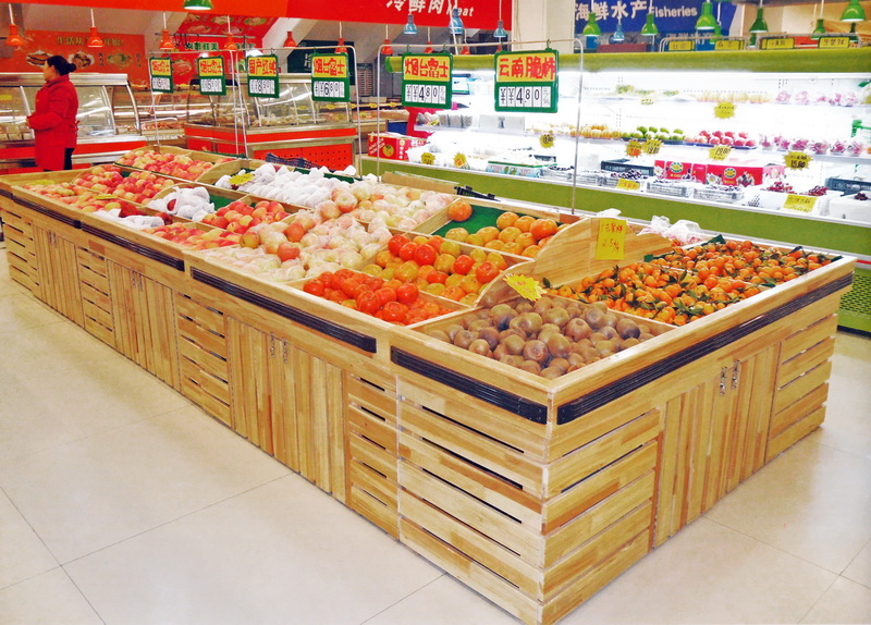 供应武汉专业制作超市蔬果架、货架批发