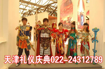 供应用于天津庆典公司的提供动漫游戏人物角色服装道具出租图片