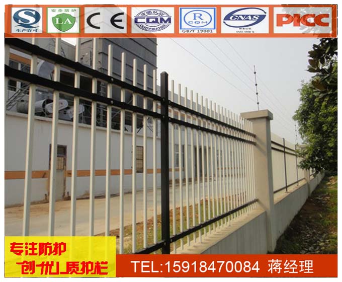 供应用于广州工厂的锌钢栅栏生产商，珠海外墙护栏价格，惠州烤漆栏杆厂