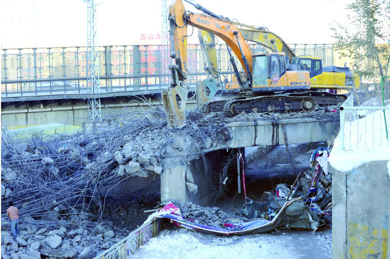 供应用于建筑拆除的武汉跨高速铁路桥拆除