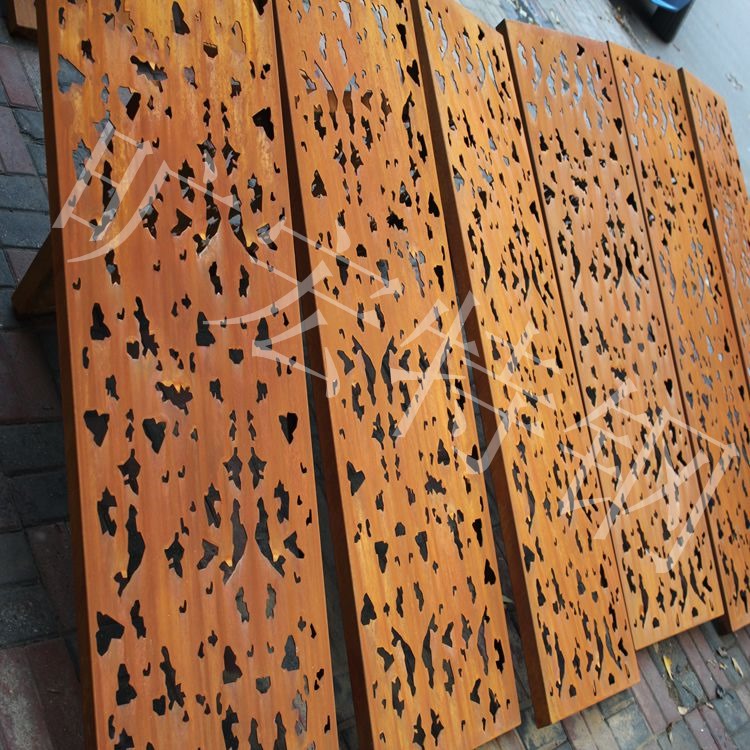 供应园林艺术红锈钢板，幕墙装饰锈钢板