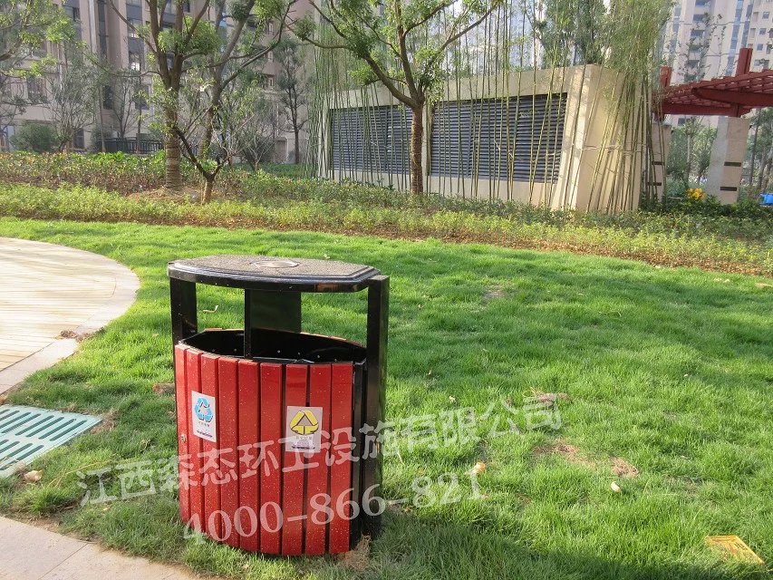 供应惠州市钢木环卫分类垃圾桶龙门县街道环卫果皮箱