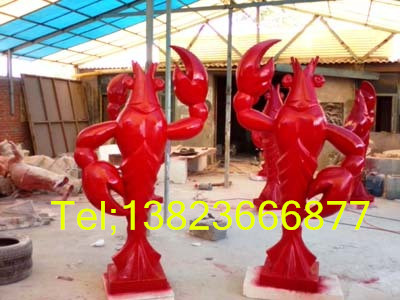 深圳市玻璃钢仿真龙虾雕塑厂家