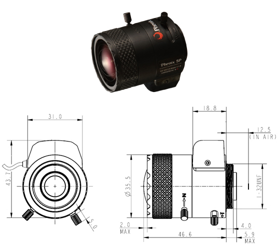供应代理PVT29D10IR凤凰镜头原装正品安防监控转用