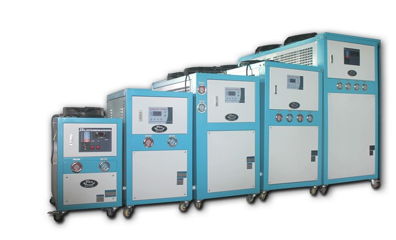 供应深圳风冷式工业冷水机低温螺杆式冷水机5匹风冷冻水机图片