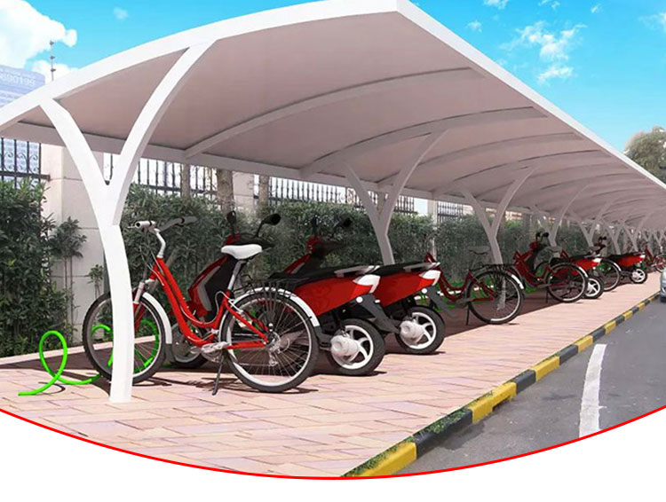 上海自行车棚膜结构制作，上海自行车棚膜结构制作电话，上海自行车棚膜结构制作设计