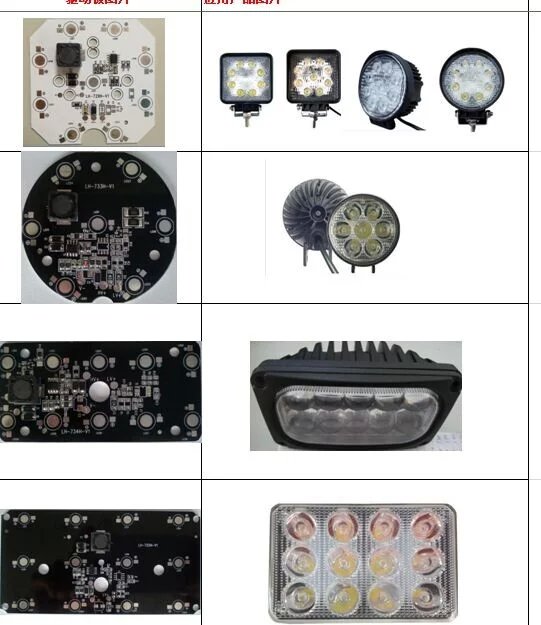 供应用于LED汽车灯的汽车工作灯长条电源板 PCB图片