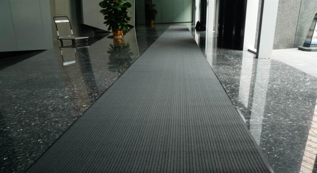 厂家直销 洁彩地毯 除尘刮沙 吸水防滑三加一条纹 4000型地垫