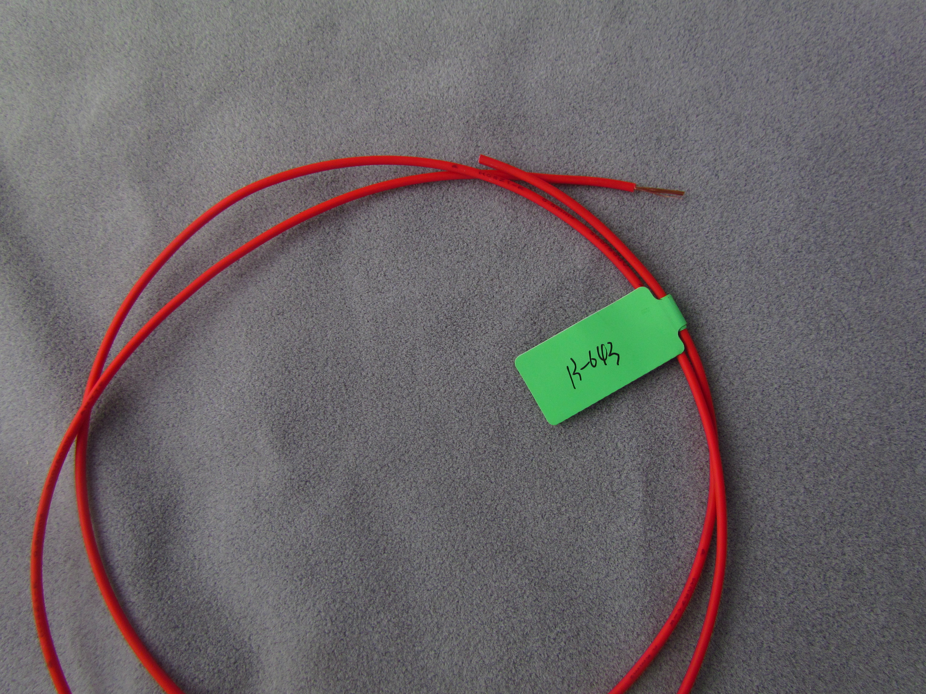 【厂家直销】德标电子线h05z1-k红色 100m 铜芯电子线