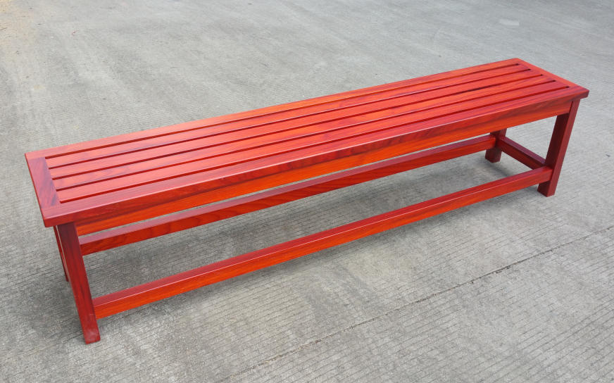 供应用于实木椅生产的实木长椅  长条椅 红花梨木长椅