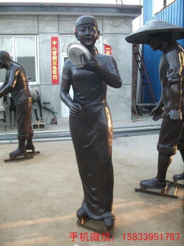 清远市人物铜雕塑图片