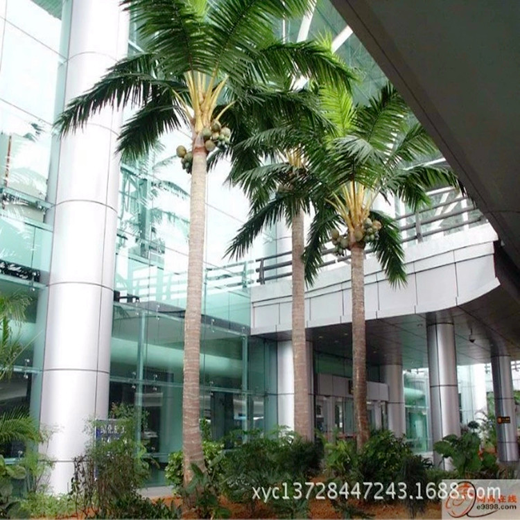 水上乐园设计人造大树天津凤凰湖工程  厂家供应仿真椰子树 假椰子树
