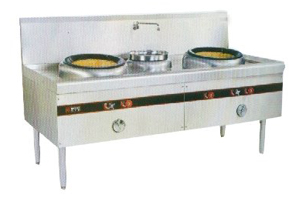 双头小炒炉炒炉 厨具设备公司 深圳厨具厂 炒炉