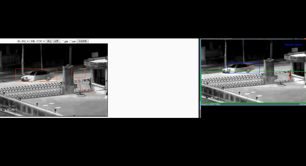 红外热成像云台摄像机 智能分析 自动跟踪 移动目标报警联动 红外热成像智能监控摄像机图片