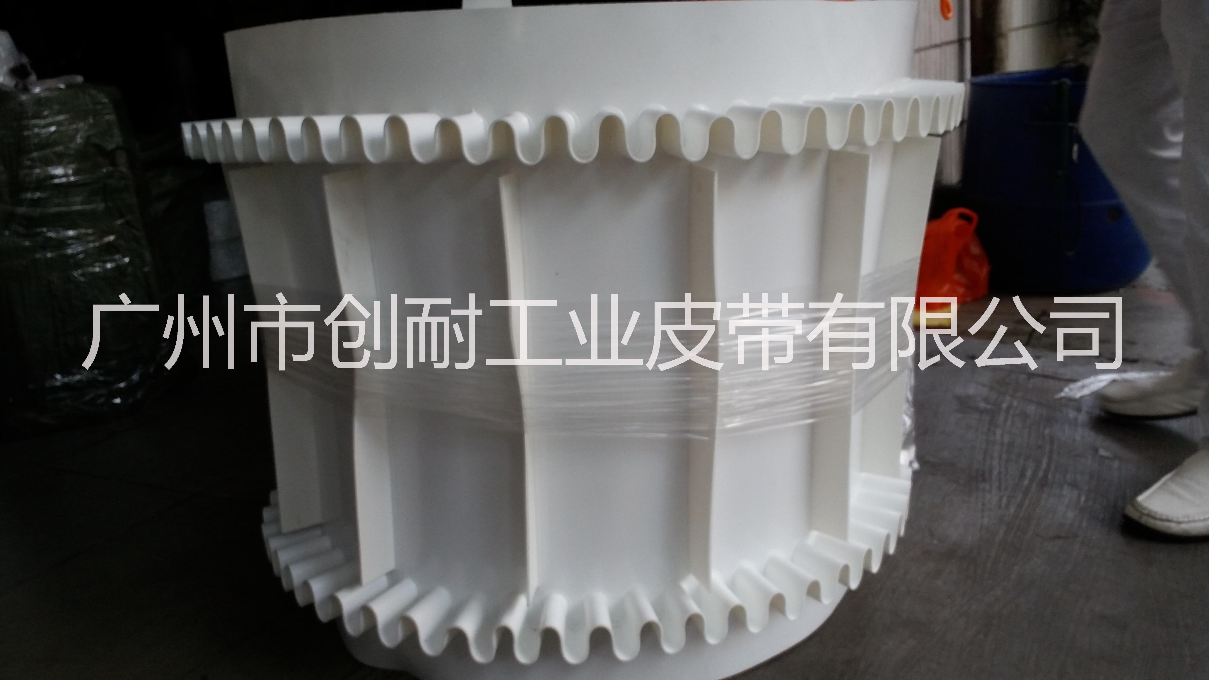 广州生产厂家直销食品级档板裙边批发 PU输送带 PVC输送带图片