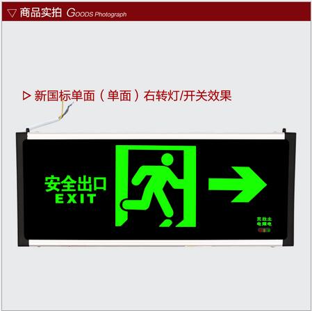 厂家直销消防安全出口指示标志灯 led标志应急夜光灯 可定制图片