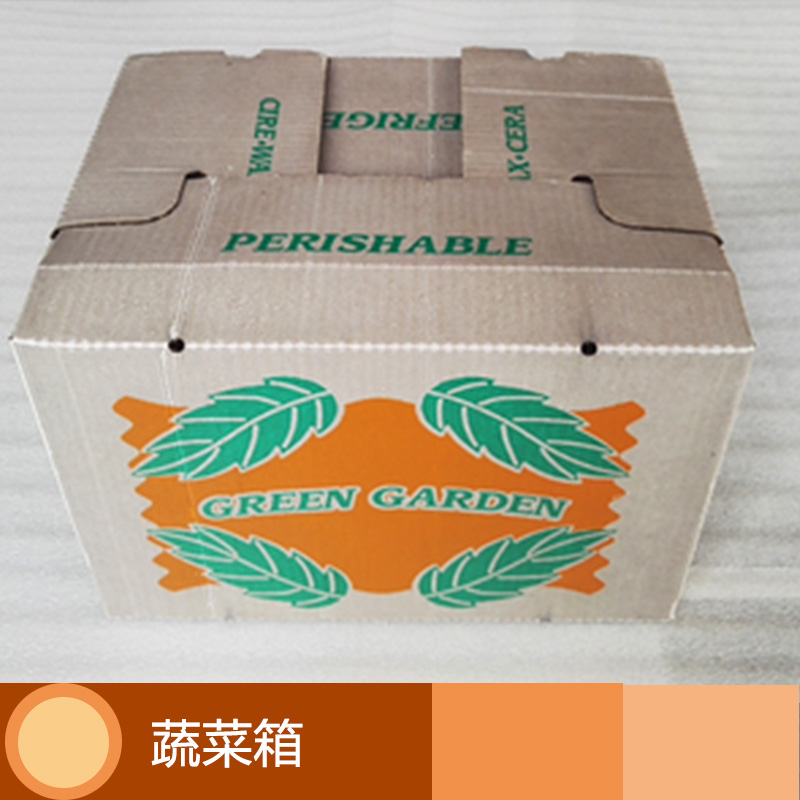 蔬菜箱 生鲜蔬菜包装箱 防水瓦楞纸蔬菜箱 食品冷藏包装运输储藏箱图片