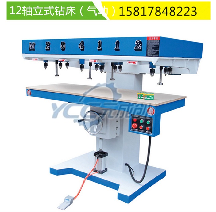 12轴水平钻床 卧式多头钻孔机 木材打孔机 精密打孔设备图片
