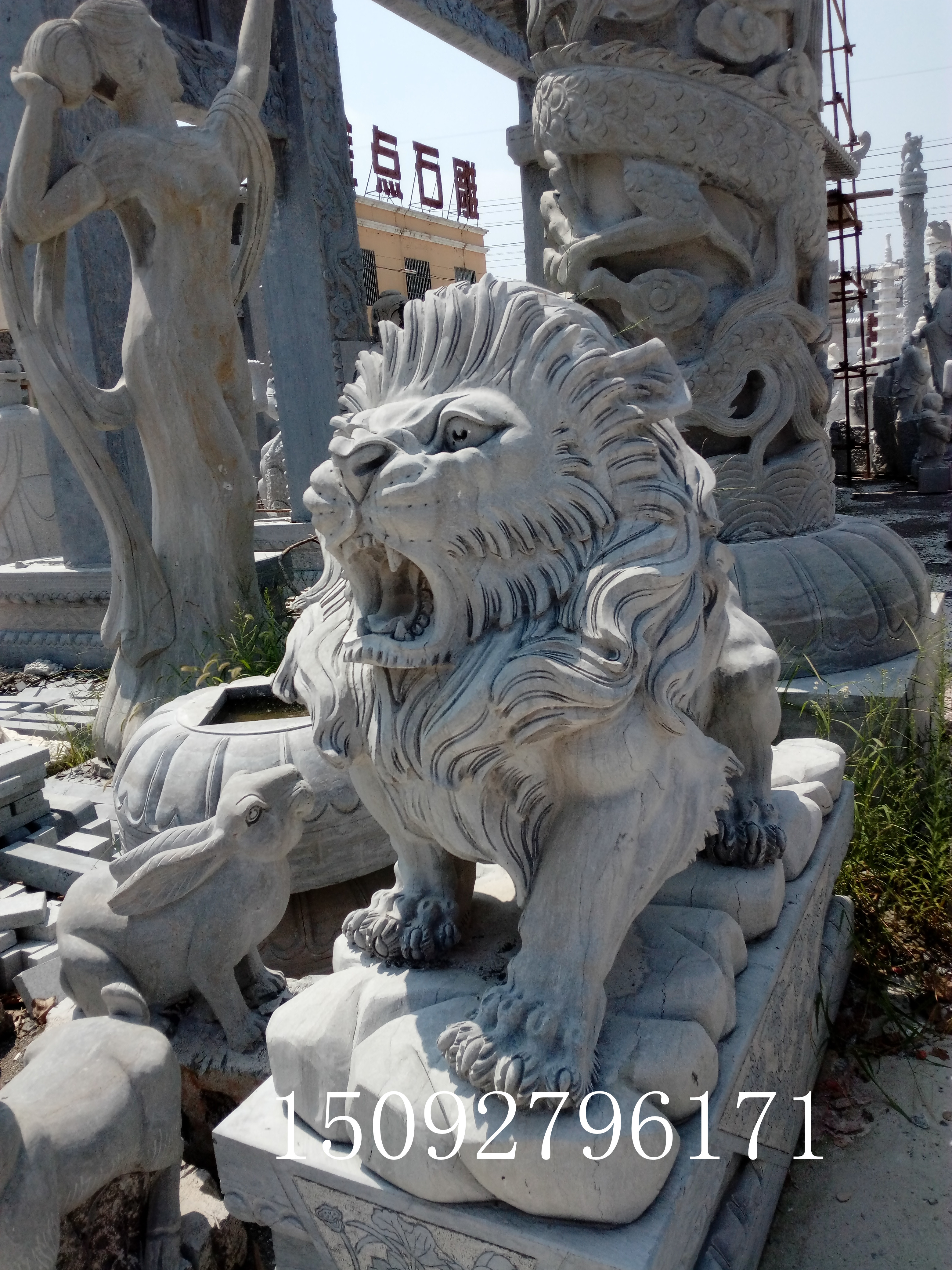 石狮子狮子石雕厂家狮子价格山东石狮子厂家图片