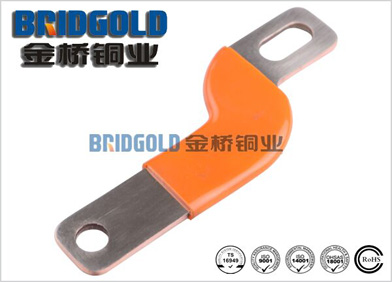 橙色浸胶铜软连接-橙色浸胶铜带软连接-橙色浸塑紫铜带
