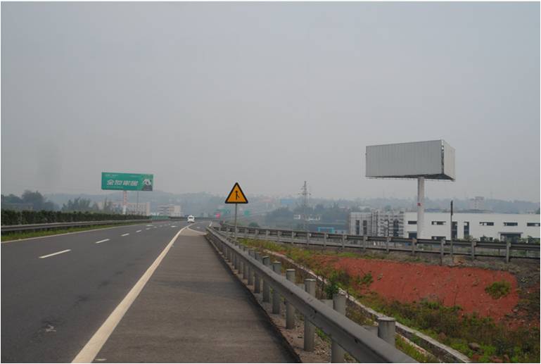 四川成渝高速公路户外广告位立柱大牌资源