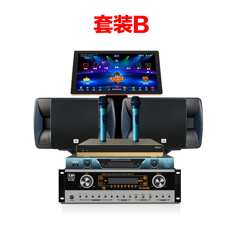 北京市JBL RAM220 RM101厂家JBL RAM220 RM101卡拉OK音响套装家用KTV音箱专业功放唱歌点歌机家庭影院 家庭KTV音响音箱套装家用卡拉