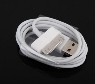 深圳市苹果4 USB铝合金数据线厂家厂家批发清货热销足2A电流 苹果4 USB铝合金数据线 iP4S金属头编织数据线