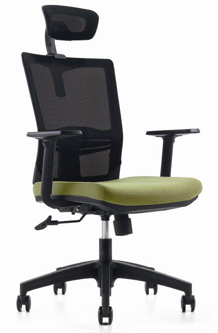 多功能网布职员椅广州头枕网布职员椅电脑椅厂家主管椅价格图片