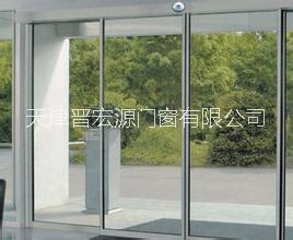 天津玻璃门安装 钢化玻璃门定做 感应玻璃门安装厂家图片