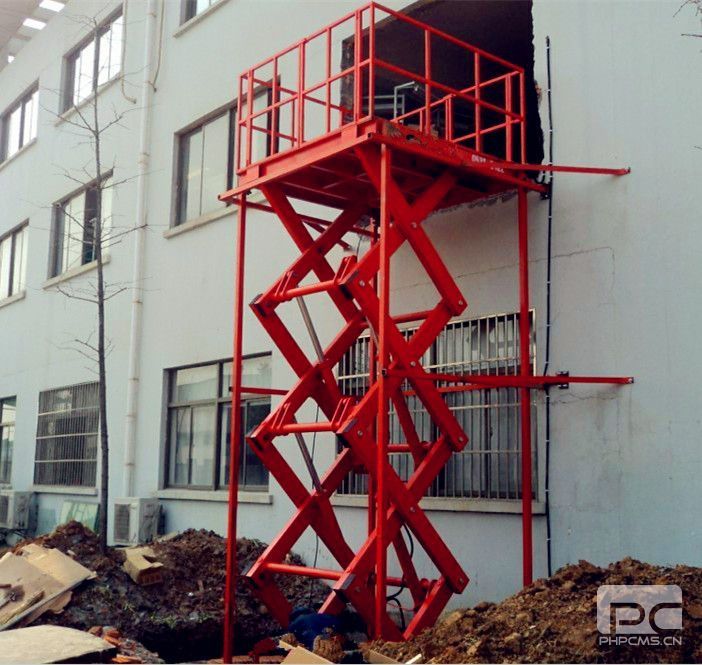 广东佛山5吨固定剪叉升降平台升降货梯