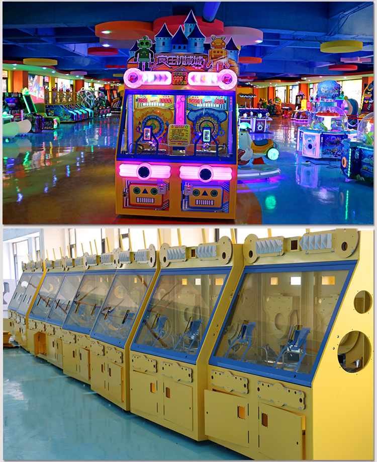 广州市疯狂机械城大型礼品游戏机推币机厂家