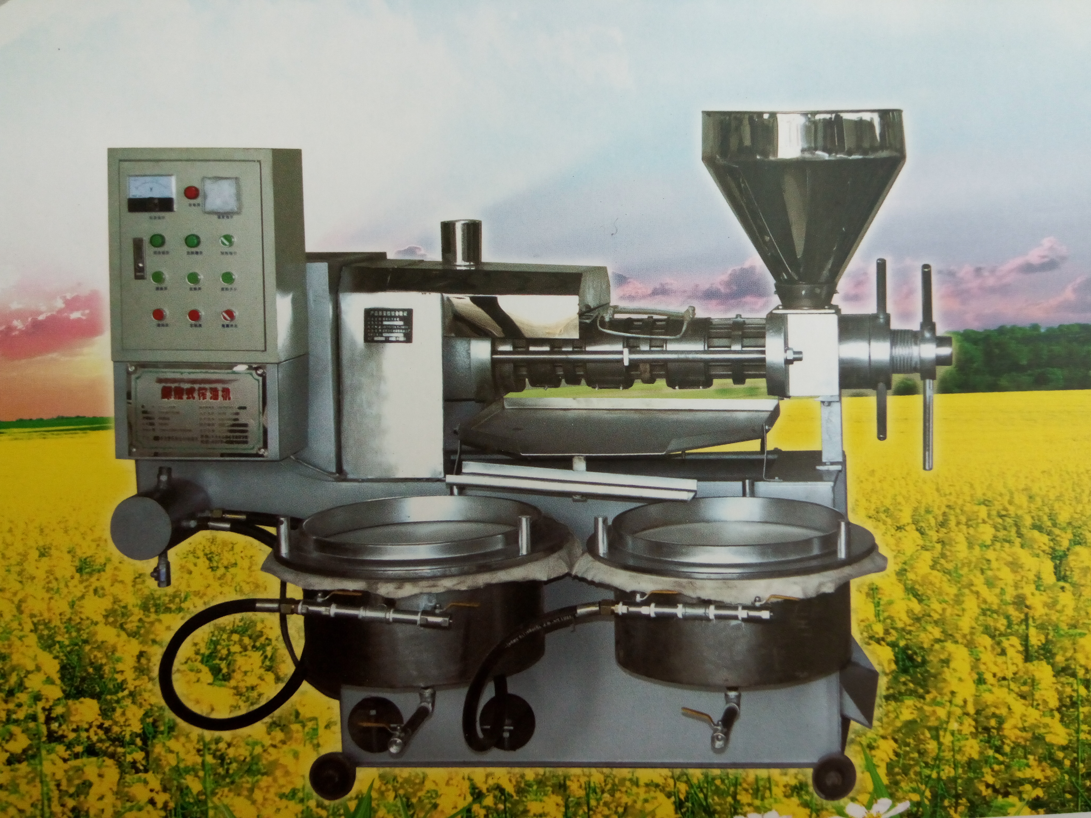 新式小型螺旋榨油机,江西赣州全自动榨油机厂家图片