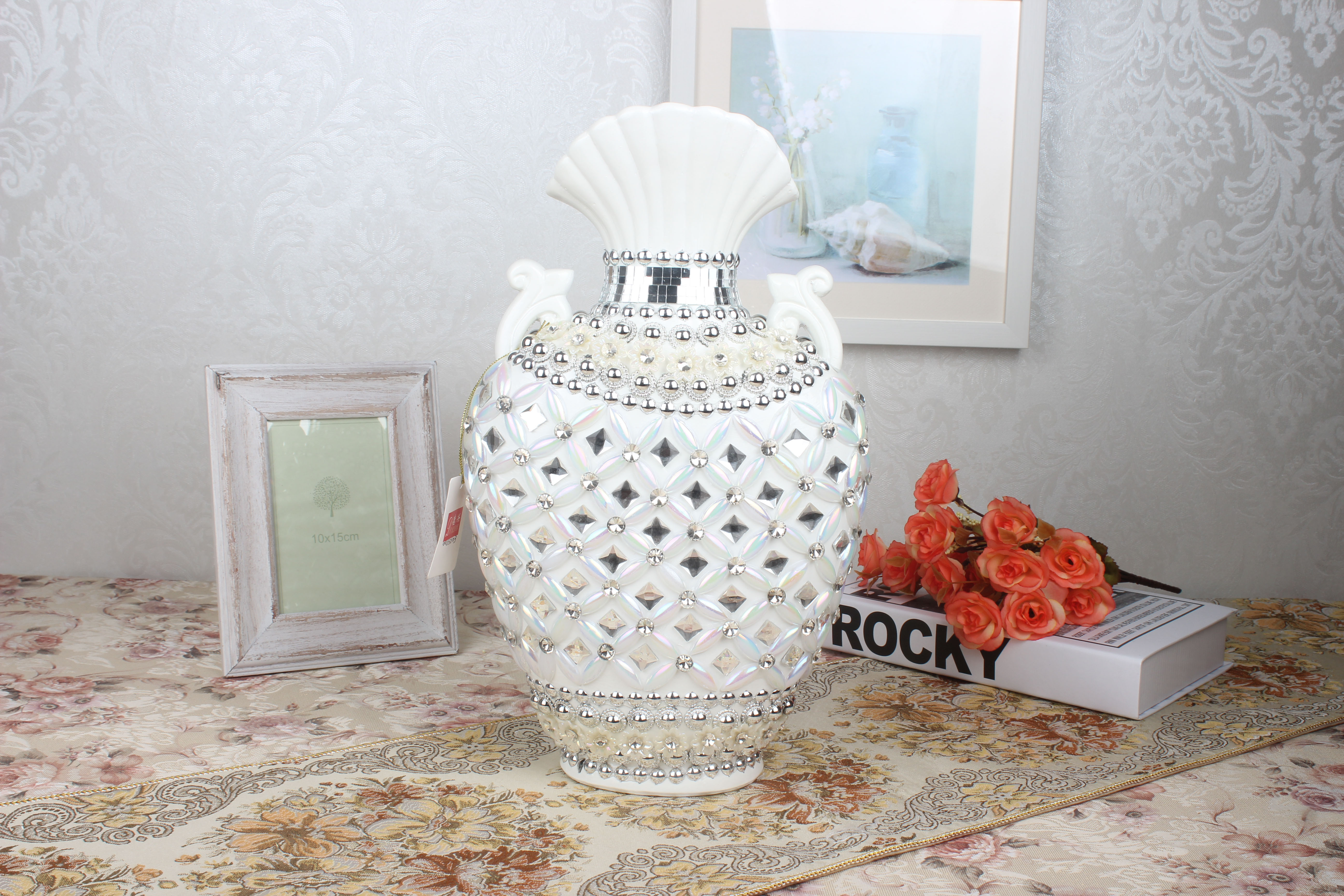 陶瓷花瓶摆件家居装饰 潮州花瓶厂家直销批发定制陶瓷花瓶