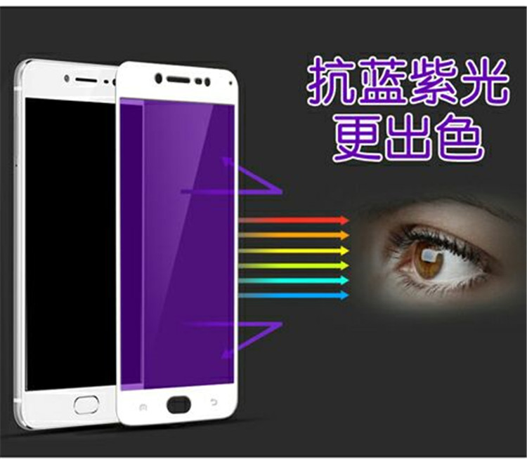 3D紫光碳纤维A59钢化膜 手机钢化膜玻璃批发图片