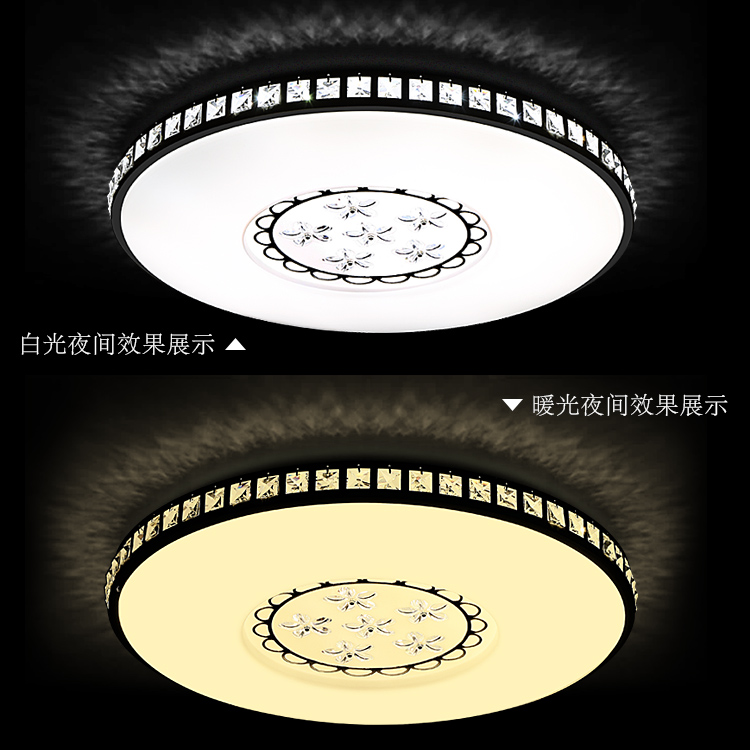 中山市LED现代简约厂家吸顶灯 LED现代简约 家庭照明装修卫生间客厅卧室灯罩灯具