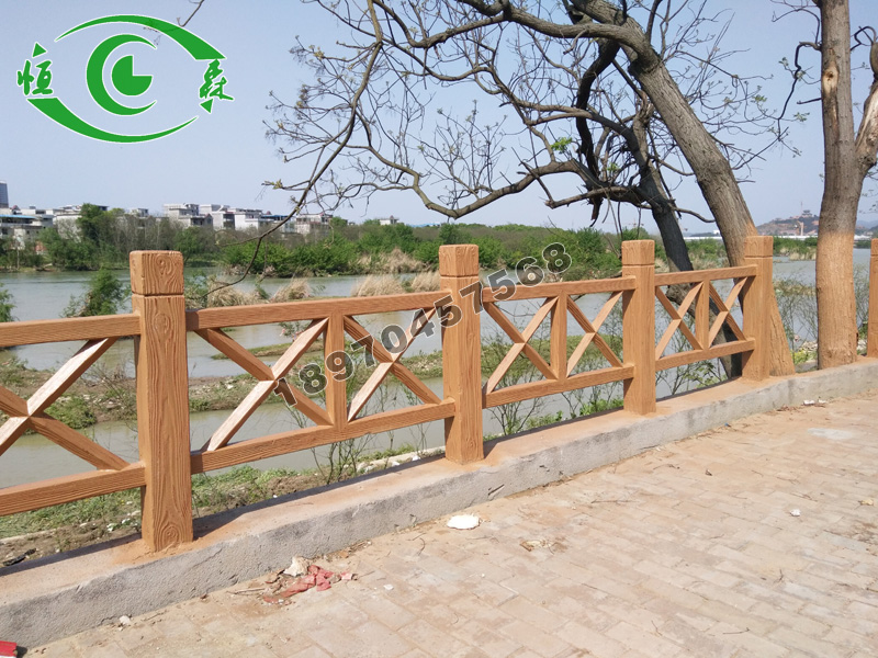 水泥仿木栏杆/护栏 2X型 江西恒森景观水泥工艺制品厂