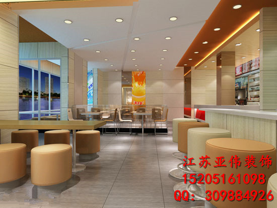 南京中式快餐店装修设计大概多少钱一平方图片