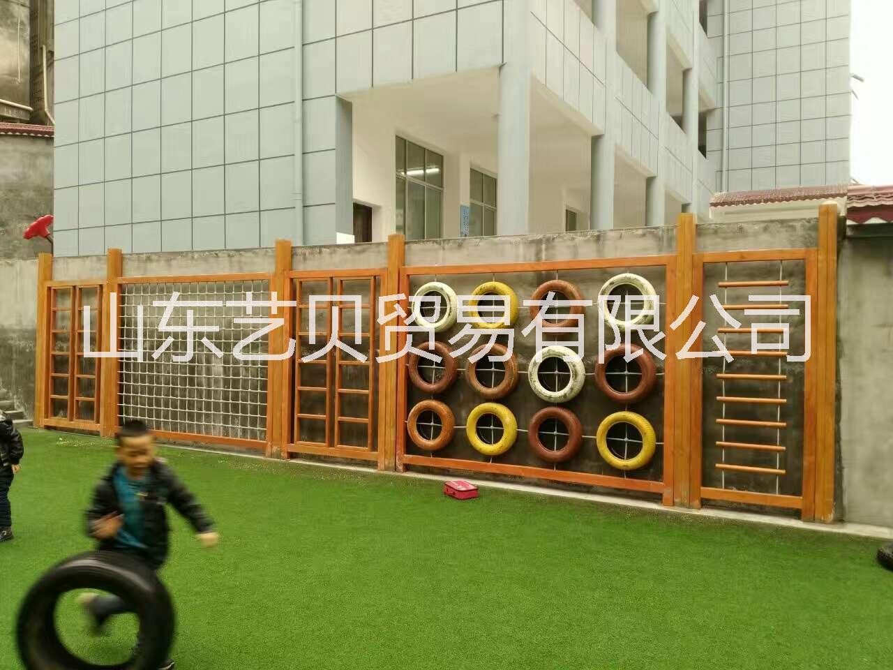 山东艺贝幼儿园玩具 碳化积木 组合攀爬架