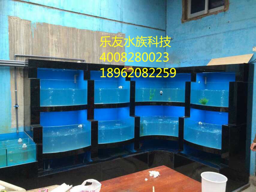 扬州海鲜鱼缸制作泰州酒店海鲜池定做厂家盐城专业鱼缸设计制作图片