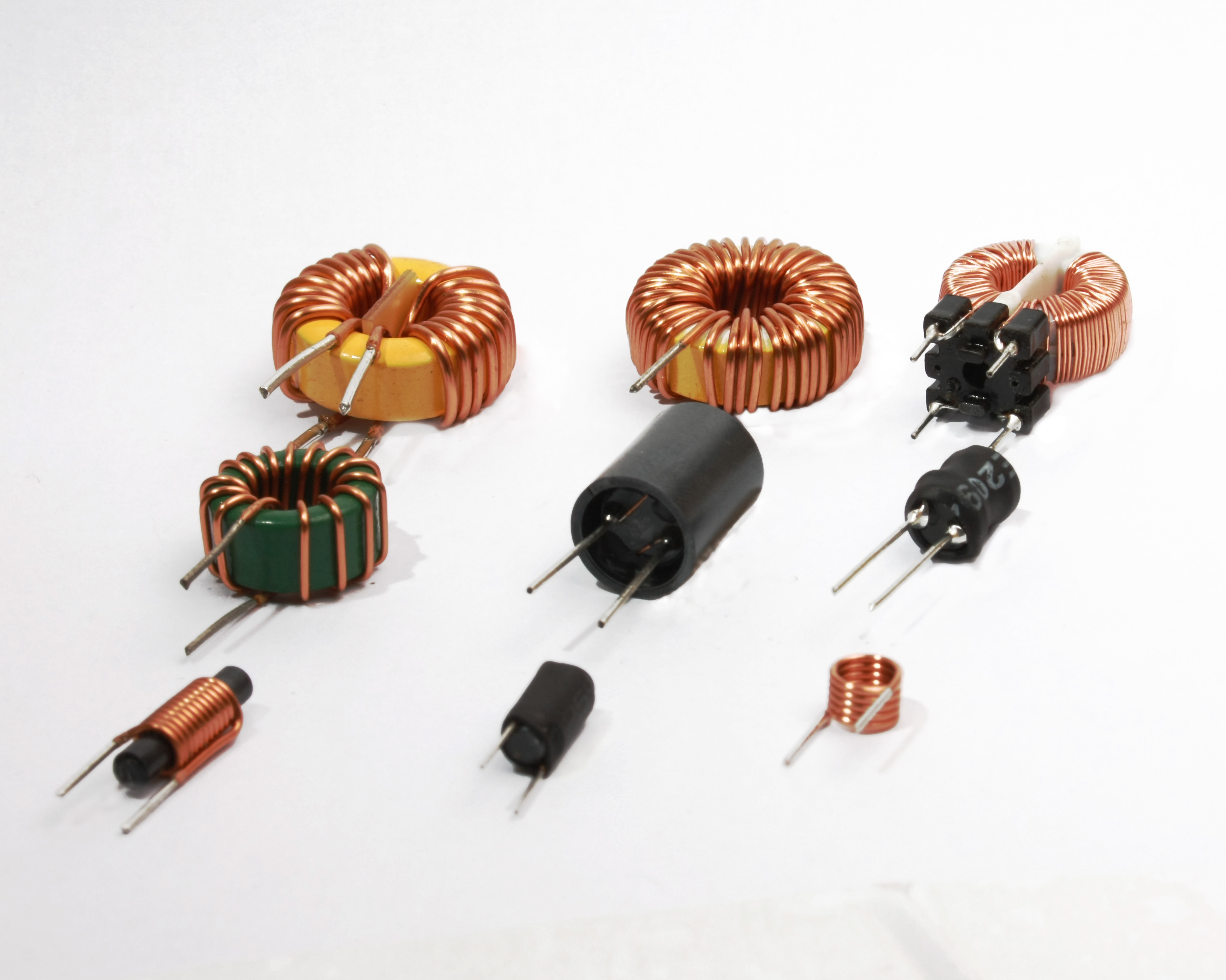 立式卧式共模磁环电感T12.7*7.9*6.3-1MH 双线并绕电感线圈 大电流功率电感器图片