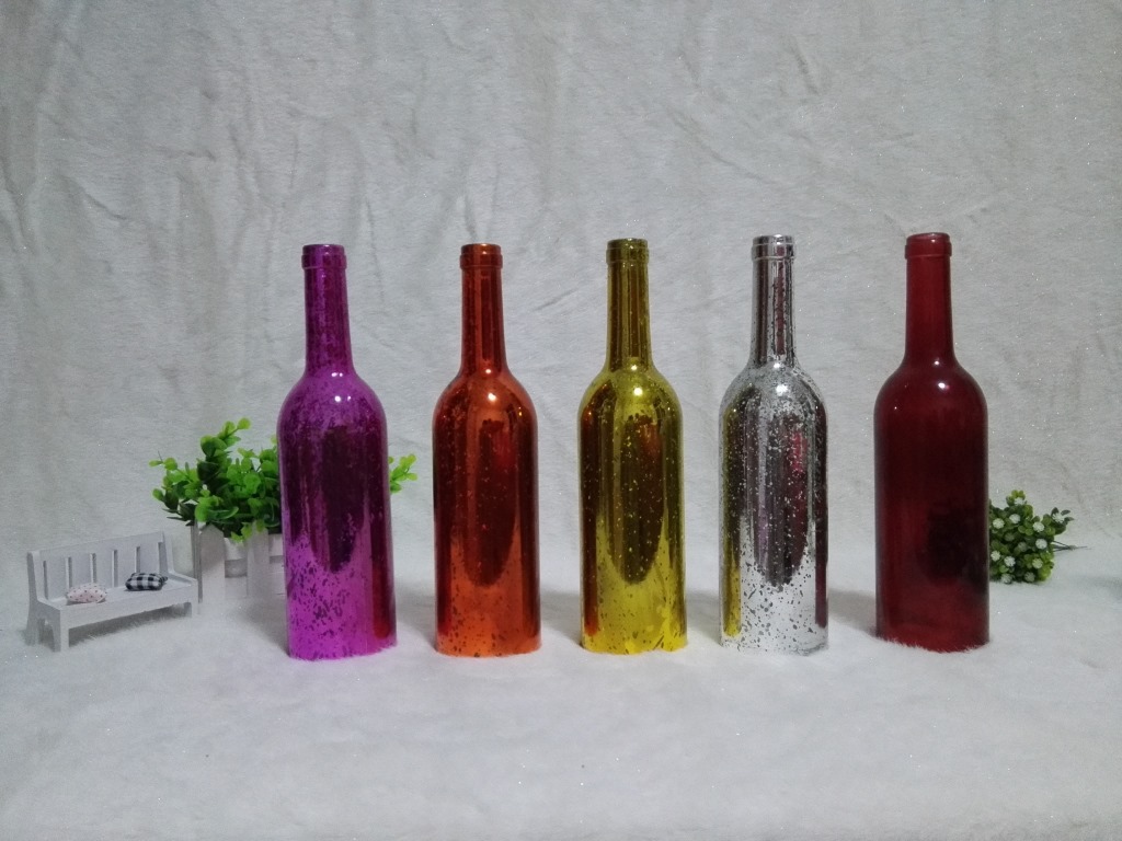 厂家直销玻璃瓶 切割红酒瓶切割玻璃花瓶切割红酒瓶餐具 玻璃灯罩